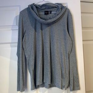 Grey Layered Neck Sweater